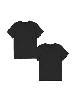 Bawełniany t -shirt męski z okrągłym dekoltem - 2 pak - czarny ze sklepu 5.10.15 w kategorii T-shirty męskie - zdjęcie 169716214