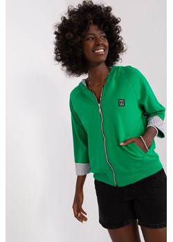 Zielona damska bluza damska rozpinana z rękawem 3/4 ze sklepu 5.10.15 w kategorii Bluzy damskie - zdjęcie 169716504