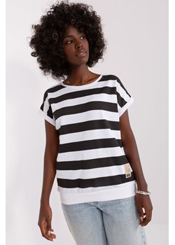 Biało-czarna damska bluzka basic w paski ze sklepu 5.10.15 w kategorii Bluzki damskie - zdjęcie 169716660