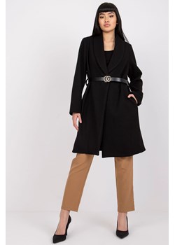 Płaszcz damski z kieszeniami - czarny ze sklepu 5.10.15 w kategorii Płaszcze damskie - zdjęcie 169716743
