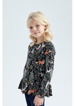 Bluzka dziewczęca z baskinką - długi rękaw ze sklepu 5.10.15 w kategorii Bluzki dziewczęce - zdjęcie 169716814