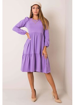 Fioletowa sukienka Yonne RUE PARIS ze sklepu 5.10.15 w kategorii Sukienki - zdjęcie 169716922