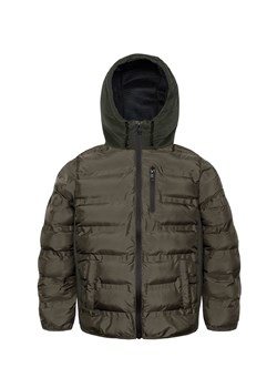 Pikowana kurtka chłopięca typu puffer khaki z wypełnieniem ze sklepu 5.10.15 w kategorii Kurtki chłopięce - zdjęcie 169717353