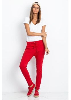 Czerwone spodnie dresowe Cadence ze sklepu 5.10.15 w kategorii Spodnie damskie - zdjęcie 169717400