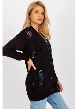 Czarny
rozpinany sweter oversize z dziurami
RUE PARIS ze sklepu 5.10.15 w kategorii Swetry damskie - zdjęcie 169717690
