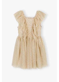 Elegancka sukienka dla dziewczynki - ecru ze sklepu 5.10.15 w kategorii Sukienki dziewczęce - zdjęcie 169717753