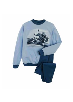 Chłopięca piżama niebieska z motocyklem ze sklepu 5.10.15 w kategorii Piżamy dziecięce - zdjęcie 169717754
