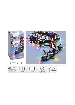 Lampki choinkowe świąteczne 40led multikolor ze sklepu 5.10.15 w kategorii Dekoracje bożonarodzeniowe - zdjęcie 169717853