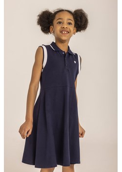 Granatowa sukienka dziewczęca polo ze sklepu 5.10.15 w kategorii Sukienki dziewczęce - zdjęcie 169718132