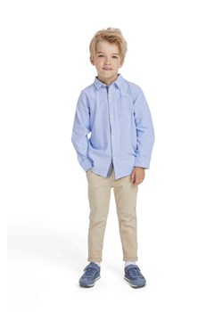 Błękitna koszula rozpinana z bawełny dla chłopca ze sklepu 5.10.15 w kategorii Koszule chłopięce - zdjęcie 169718144