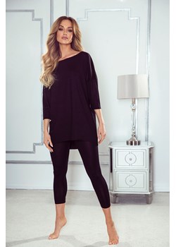 Piżama damska dwuczęściowa LINETTE czarna ze sklepu 5.10.15 w kategorii Piżamy damskie - zdjęcie 169718253