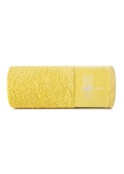 Żółty ręcznik 50x90 cm z haftowaną ważką ze sklepu 5.10.15 w kategorii Ręczniki - zdjęcie 169718402