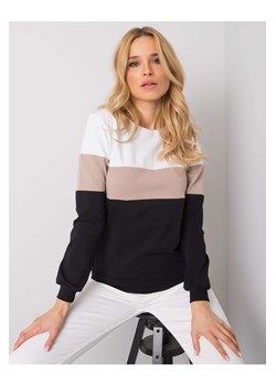 Bluza damska z pasy - czarno-beżowa ze sklepu 5.10.15 w kategorii Bluzy damskie - zdjęcie 169718412