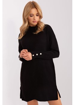 Sukienka dzianinowa o kroju oversize czarny ze sklepu 5.10.15 w kategorii Sukienki - zdjęcie 169718424