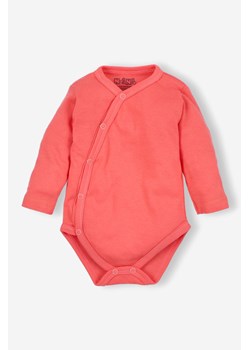 Body niemowlęce z bawełny organicznej dla dziewczynki pomarańczowe długi rękaw ze sklepu 5.10.15 w kategorii Body niemowlęce - zdjęcie 169718470