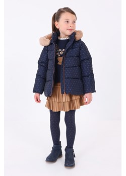 Granatowa pikowana kurtka dziewczęca zimowa w kropeczki ze sklepu 5.10.15 w kategorii Kurtki dziewczęce - zdjęcie 169718550