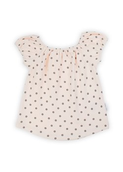Bluzka bawełniana dziewczęca z krótkim rękawem Sara ze sklepu 5.10.15 w kategorii Koszulki niemowlęce - zdjęcie 169718571