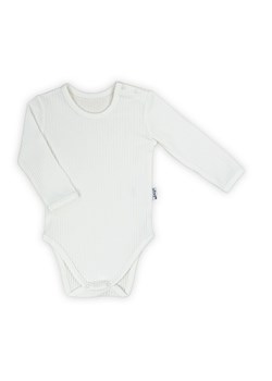 Body prążkowane kopertowe z długim rękawem Lea ze sklepu 5.10.15 w kategorii Body niemowlęce - zdjęcie 169718593