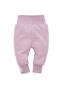 Różowe gładkie spodnie dziewczęce ze sklepu 5.10.15 w kategorii Spodnie i półśpiochy - zdjęcie 169718904