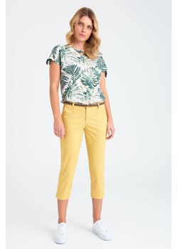 Spodnie klasyczne damskie żółte ze sklepu 5.10.15 w kategorii Spodnie damskie - zdjęcie 169718992