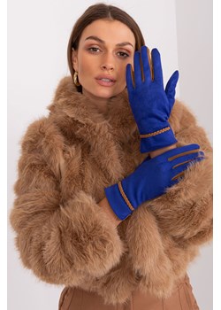 Dotykowe rękawiczki damskie kobaltowy ze sklepu 5.10.15 w kategorii Rękawiczki damskie - zdjęcie 169719212