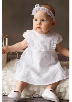Biała elegancka sukienka niemowlęca do chrztu-Alicja ze sklepu 5.10.15 w kategorii Ubranka do chrztu - zdjęcie 169719681