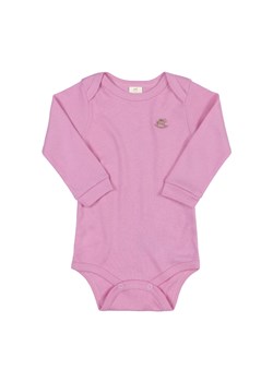 Gładkie bawełniane body dla niemowlaka - różowe ze sklepu 5.10.15 w kategorii Body niemowlęce - zdjęcie 169719702