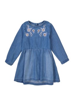 Sukienka niemowlęca jeansowa z długim rękawem ze sklepu 5.10.15 w kategorii Sukienki niemowlęce - zdjęcie 169719833