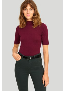 Sweter damski ze stójką - bordowy ze sklepu 5.10.15 w kategorii Swetry damskie - zdjęcie 169719954