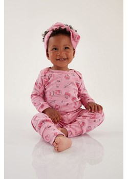 Bawełniane spodnie dla niemowlaka z nadrukiem ze sklepu 5.10.15 w kategorii Spodnie i półśpiochy - zdjęcie 169719990