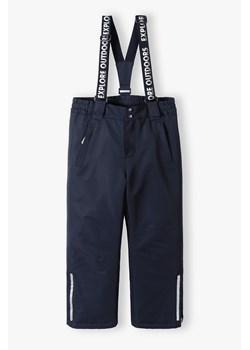 Ocieplane spodnie narciarskie z odpinanymi szelkami i elementami odblaskowymi ze sklepu 5.10.15 w kategorii Spodnie chłopięce - zdjęcie 169720130