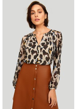 Bluzka damska z długim rękawem z motywem zwierzęcym ze sklepu 5.10.15 w kategorii Bluzki damskie - zdjęcie 169720244