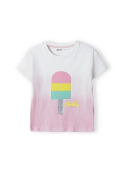 Bawełniany t-shirt dla niemowlaka dip dye z cekinami ze sklepu 5.10.15 w kategorii Koszulki niemowlęce - zdjęcie 169720300
