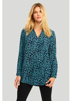 Bluzka damska z długim rękawem w zielone plamki ze sklepu 5.10.15 w kategorii Bluzki damskie - zdjęcie 169720583