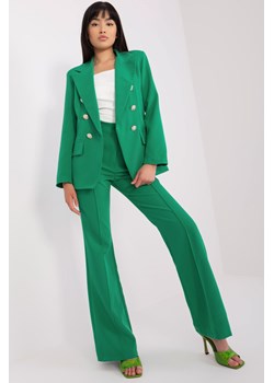 Zielony damski komplet elegancki z marynarką ze sklepu 5.10.15 w kategorii Komplety i garnitury damskie - zdjęcie 169720863