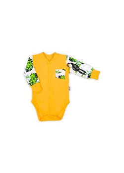Bawełniane body z długim rękawem w tropikalny wzór TUKAN ze sklepu 5.10.15 w kategorii Body niemowlęce - zdjęcie 169720972