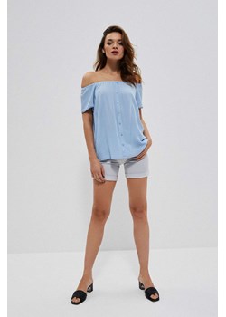 Koszula damska typu hiszpanka błękitna ze sklepu 5.10.15 w kategorii Bluzki damskie - zdjęcie 169721013