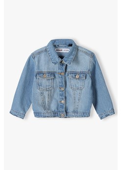 Kurtka jeansowa dla małej dziewczynki z kieszonkami ze sklepu 5.10.15 w kategorii Kurtki dziewczęce - zdjęcie 169721204