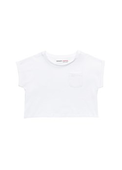 Top dziewczęcy bawełniany biały ze sklepu 5.10.15 w kategorii Bluzki dziewczęce - zdjęcie 169721353