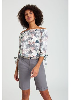 Bluzka damska z wiskozy z długim rękawem z motywem kwiatowym ze sklepu 5.10.15 w kategorii Bluzki damskie - zdjęcie 169721442
