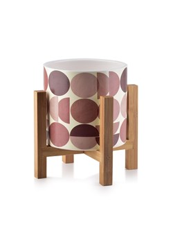AVA Doniczka ceramiczna na drewnianym stojaku ze sklepu 5.10.15 w kategorii Doniczki i osłonki - zdjęcie 169721570