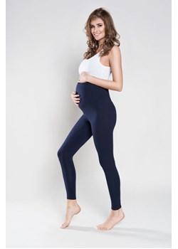 Leginsy damskie ciążowe długie III trymestr - granatowe ze sklepu 5.10.15 w kategorii Spodnie ciążowe - zdjęcie 169721630