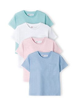 T-shirt bawełniany dla chłopca 4-pak basic ze sklepu 5.10.15 w kategorii T-shirty chłopięce - zdjęcie 169721691
