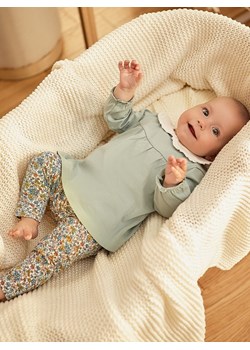Bawełniana bluzka niemowlęca z białym kołnierzykiem ze sklepu 5.10.15 w kategorii Kaftaniki i bluzki - zdjęcie 169721711