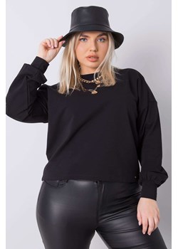 Czarna bluza plus size Florentia ze sklepu 5.10.15 w kategorii Bluzy damskie - zdjęcie 169721772