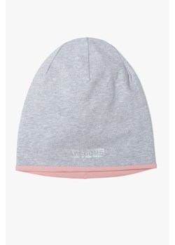 Dwukolorowa czapka dla dziewczynki - szaro różowa ze sklepu 5.10.15 w kategorii Czapki dziecięce - zdjęcie 169721783