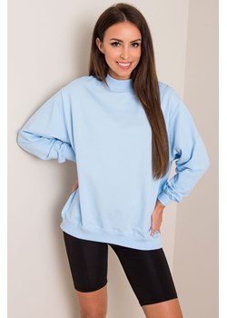 Bawełniana damska bluza dresowa - niebieskia ze sklepu 5.10.15 w kategorii Bluzy damskie - zdjęcie 169721840