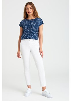 Spodnie klasyczne damskie białe ze sklepu 5.10.15 w kategorii Spodnie damskie - zdjęcie 169721880