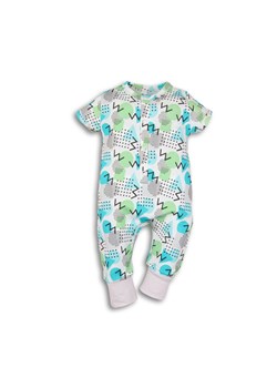 Bawełniany pajac niemowlęcy z krótkim rękawem ze sklepu 5.10.15 w kategorii Pajacyki - zdjęcie 169721964