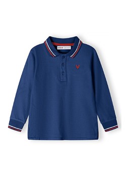 Granatowa bluzka chłopięca z długim rękawem - Minoti ze sklepu 5.10.15 w kategorii T-shirty chłopięce - zdjęcie 169722134